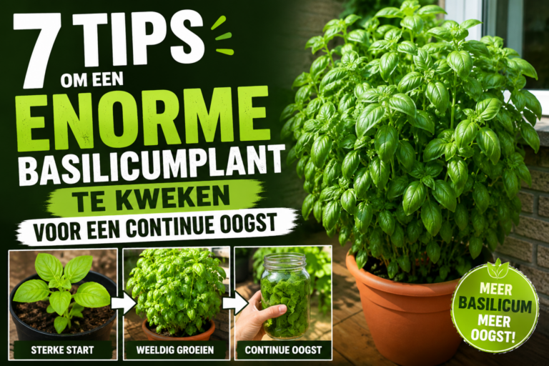 7 Tips om een Gigantische Basilicumplant te Kweken voor Continue Oogst