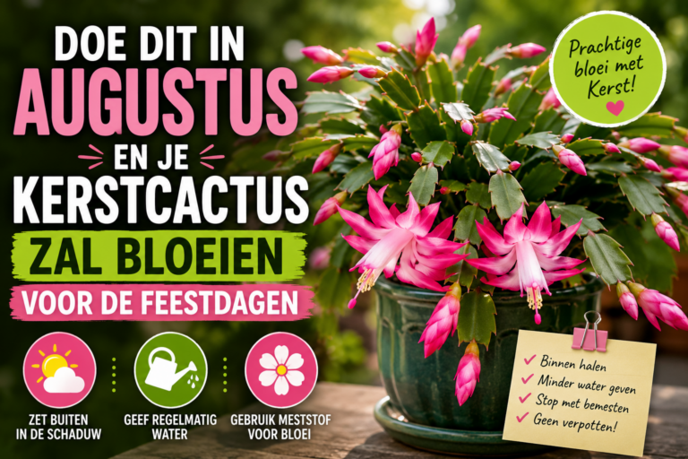 Doe Dit in Augustus en Je Kerstcactus Zal met de Feestdagen Prachtig Bloeien